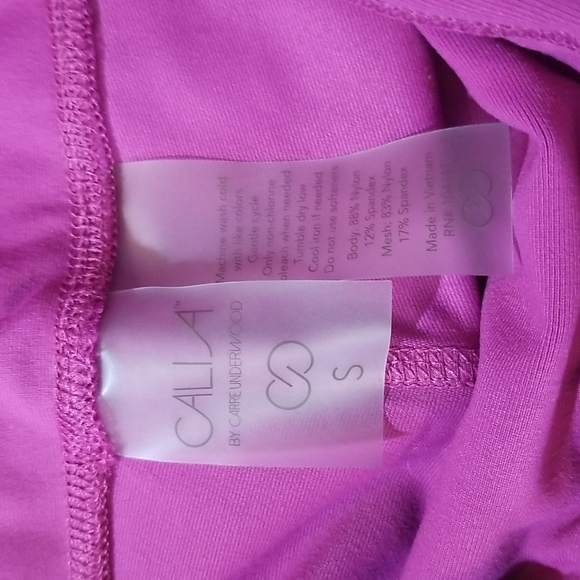CALIA by CARRIE UNDERWOOD Pink Purple Cropped Leggings with pockets - Picture 10 of 14